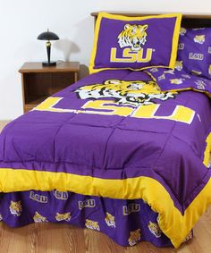lsu ncaa bedding set - like how this comforter has purple and gold lsu ncaa bedding set - like how this comforter has purple and gold