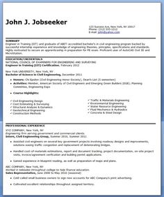 civil engineer resume template experienced creative resume