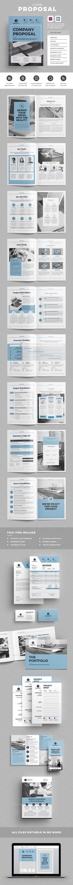 Creative Proposal Template - US Letter \ A4 Portrait Template - microsoft word proposal templates Creative Proposal Template - US Letter \ A4 Portrait Template - microsoft word proposal templates