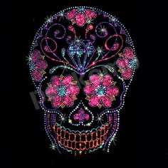 NEON Skull t-shirt Bambini Teschio Cranio Rocker HIPSTER TATTOO Festival Punk