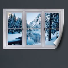 39 Best Faux Window Images In 2018 Fake Windows Bat Ideas Faux Windows For Windowless Rooms Merced River In Winter Instant Window Removable Bat