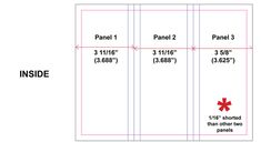 tri fold layout what are the dimensions of a tri fold brochure
