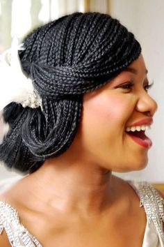 Pin By Fedora Young On Micro Braids For Wedding Pinterest How To Style Box Braids 50 Stunning Ideas From Pinterest
