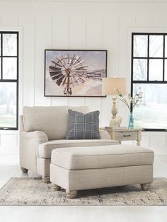 Traemore Linen Chair And A Half Ashley Furniture Chairs Living Room Bench Ashley Furniture Chairs Living Room, Ashley Furniture Chair And A Half With Ottoman