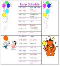 45 best home daycare schedule images kids daycare daycare ideas