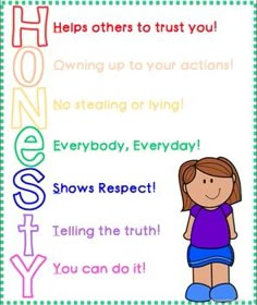 honesty worksheet frontier girls hones