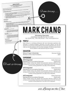 eye catching resumes