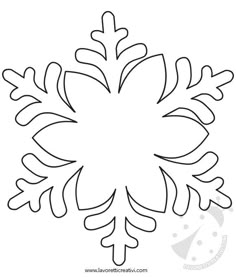 free printable snowflake templates large small stencil patterns