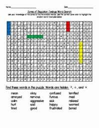 This worksheet focuses on students knowledge of the Zones of Regulation
