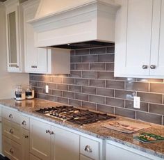 Kitchen Backsplash Grey Subway Tile ice glass kitchen backsplash white cabinets,mahogany table, blue Kitchen Backsplash Grey Subway Tile ice glass kitchen backsplash white cabinets,mahogany table, blue
