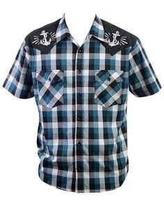 STEADY CLOTHING Skull /& Guns Print Western Button Up Shirt S-3XL NEW