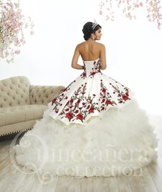 Rose Charro Quinceanera Dress by House of Wu 26892 Charro