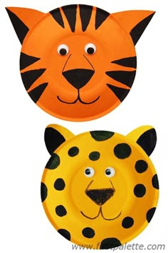 Leopard And Tiger Paper Plate Crafts Leopard And Tiger Paper Plate Crafts