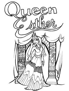 Free Esther Coloring Page