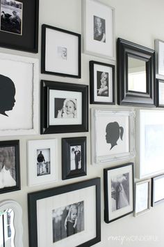 Wood Gallery In A Box Frames Black Set Of 10 Pinterest Crazy Wonderful Black And White Photo Mixed Frame Gallery Wall