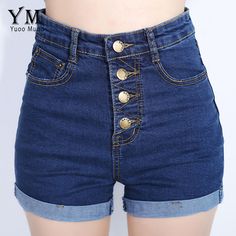 ZZpioneer Womens Casual Elastic Destroyed Hole Leggings Short Pants Denim Shorts Ripped Jeans