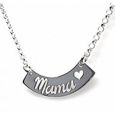 Feliz Día De La Madre Mamá Oso Collar de plata en la tarjeta de mensaje nuevo