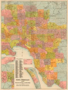 old map of melbourne