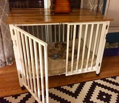 dog kennel crate topper can also be used as an ottoman coffee