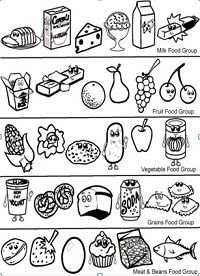 Children\'s coloring activity that promotes the food groups. Kids can ... Children\'s coloring activity that promotes the food groups. Kids can ...