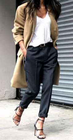 Trend: Long Coat | StyleMyDay Autumn Outfits, Work Outfits, Casual Chic, Womens Fashion For Work