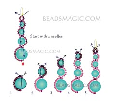 2306 Best Must Do Beaded Earrings Images Ear Rings Curls Bead Free Pattern For Beaded Earrings White Moon U Need Seed Beads 11 0 Pearls
