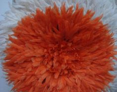 Authentic 21/" Quality Tangerine 1st African /"Sale/" Headdress Juju Hat