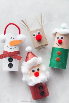 Christmas Toilet Paper Roll Crafts - Easy Christmas Craft for kids! #bestideasforkids #christmascrafts #christmascraftsforkids Christmas Paper Crafts, Christmas Toilet Paper