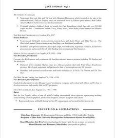 film producer resume sample resume pinterest sample resume and