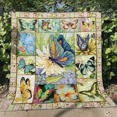 Butterfly Quilt Appliques Set of 12 Press and Sew Style 2 Item 29