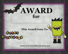 halloween award template places to visit halloween costume halloween costume contest template