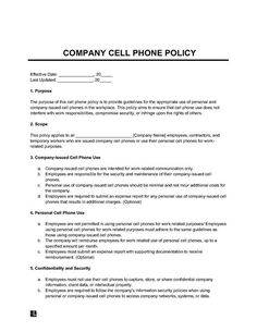 21 Employer Issued Cell Phone Agreement Template 21 Employer Issued Cell Phone Agreement Template