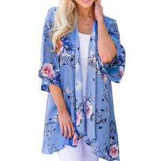Feitong Frauen Sommer Strand lose Schal Kimono Strickjacke Top EARS