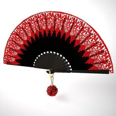Noir Eventail Rond Motif de Sakura Fleur Eventail de Poche Cadeau D/écoration