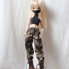 BJD BLACK Long Pants Outfits For 1//4 17in 44cm BJD MSD AOD AS Luts DOLL