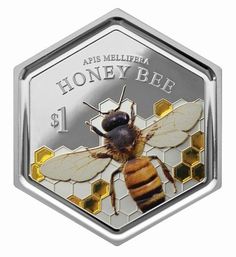 78 Best Honey In The News Images On Pinterest 2018 Catch The Buzz First Hexagonal Coin Features A Honey Bee And Has Resin Inclusion
