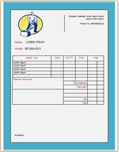 22 best carpet cleaning invoice template images carpet cleaning carpet cleaning invoice template