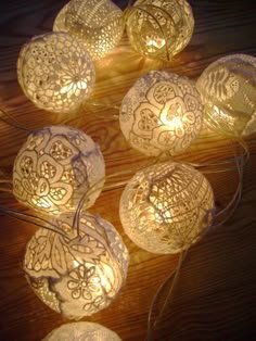 Cute alternative to twinkle lights/ maybe on an old glass bottle or glass container/candle holder