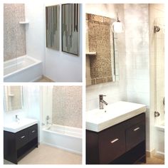 Bathroom backsplash focal point tile - Glass Water Napier Mosaic ... Bathroom backsplash focal point tile - Glass Water Napier Mosaic ...