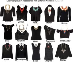 What Necklace Goes With Neckline Top Length Chart Cheat Sheet How To Match Necklaces With Diffe Necklines