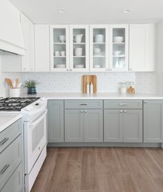 White Kitchen Remodel gray & white kitchen remodel with touches of wood @centsationalgrl White Kitchen Remodel gray & white kitchen remodel with touches of wood @centsationalgrl