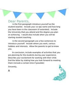 introduction letter to parents from preschool teacher google sample letter from teacher to parent