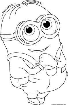 minions coloring pages wecoloringpage pinterest craft