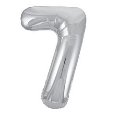 Supershape 34 inch Number 7 Gold Helium Balloon 7th Birthday