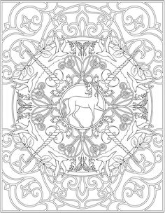 Creative Haven Unicorns Coloring Book