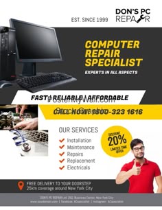 39 best professional services flyer images professional services computer repair flier