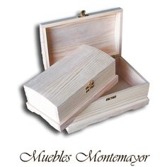 Conjunto - Todos 3 Conjunto de cofres de madera no pintada Conjunto Cofre Veg Fruta Almacenaje Caja Peque/ña Caja de arte