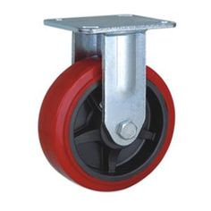 125 mm 5/" Caoutchouc fixes roulettes chariot Furniture Caster
