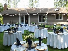 Backyard party setup ideas