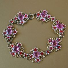 DOME-SPACE Adjustable Silver Bracelets Bronze Colorful FlowerHand Chain Link Bracelet Clear Bangle Custom Glass Cabochon Charm